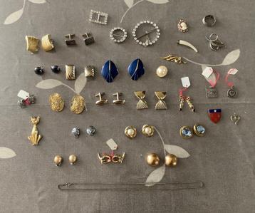 Vintage juwelen - oorbellen e.a.