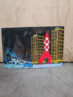 Kuifje Tin Tin Emaillebord, Antiek en Kunst, Ophalen of Verzenden