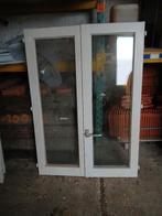 meranti raamvleugels met dubbel glas  zonder kozijn, Doe-het-zelf en Bouw, Raamkozijnen en Schuifdeuren, Ophalen, Gebruikt, Inclusief glas