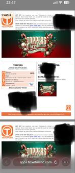 3 statickets voor toppers christmas party of the year 24 dec, Tickets en Kaartjes, Evenementen en Festivals, Drie personen of meer