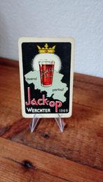 Brasserie bière ancienne carte à jouer Jack-Op, Collections, Marques de bière, Panneau, Plaque ou Plaquette publicitaire, Comme neuf