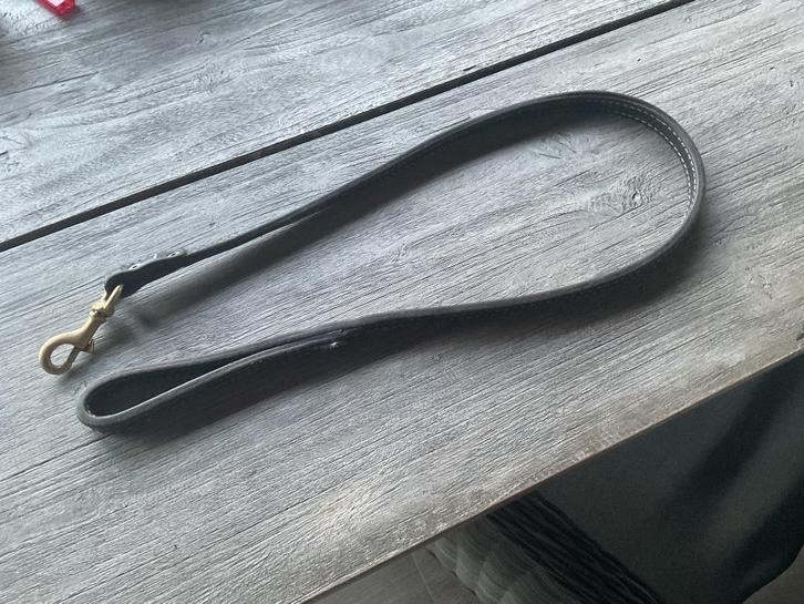 Leren hondenriem, Animaux & Accessoires, Laisses pour chiens, Comme neuf, Laisse pour chien, Enlèvement