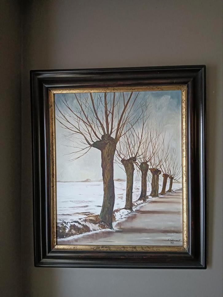 Winterlandschap, Antiek en Kunst, Kunst | Schilderijen | Klassiek, Ophalen