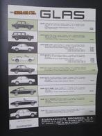 GLAS AUTOS PRIJSLIJST 1965, Verzenden