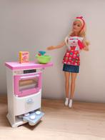 Barbie Cooking & Baking (cupcakes) Bakkerspop & Speelset, Kinderen en Baby's, Speelgoed | Poppen, Ophalen, Zo goed als nieuw, Barbie