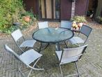 tuintafel, Tuin en Terras, Ophalen, Gebruikt, Rond, Overige materialen