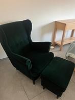 STRANDMON Ikea fauteuil met voetenbankje, Huis en Inrichting, Ophalen, Nieuw, Overige materialen
