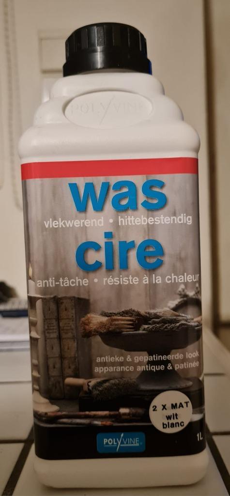 polyvine was cire 2x mat wit 1 liter, Doe-het-zelf en Bouw, Elektriciteit en Kabels, Nieuw, Ophalen of Verzenden