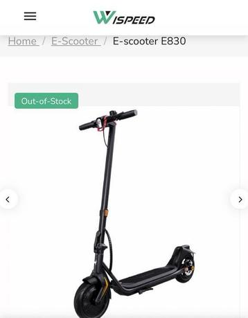 Trottinette électrique Wispeed e830 NOUVELLE ! ! !, Enlèvement, Neuf