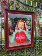 Vintage spiegel Coca-Cola, Ophalen, Gebruikt, Rechthoekig