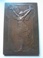 Bronzen plaque van Pierre Theunis, Antiek en Kunst, Ophalen of Verzenden
