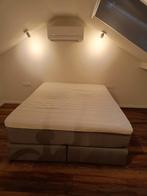 Boxspring, Huis en Inrichting, Slaapkamer | Boxsprings, Ophalen, Zo goed als nieuw, Grijs