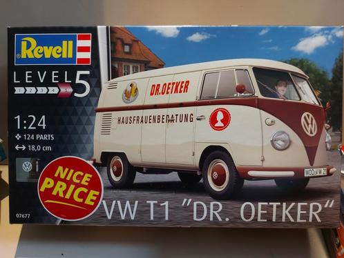 Revell (07677): Volkswagen VW T1 Dr. Oetker op 1/24, Hobby en Vrije tijd, Modelbouw | Auto's en Voertuigen, Nieuw, Auto, Groter dan 1:32