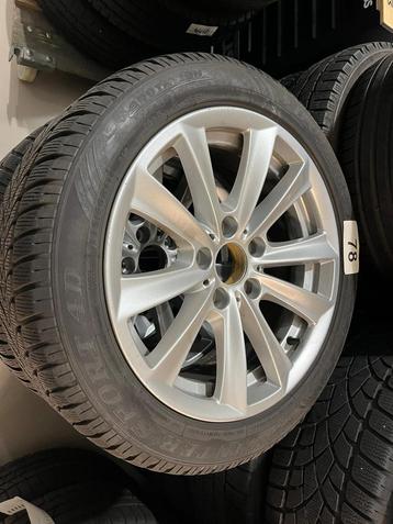 nr78 4x BMW 5-Serie velgen met winterbanden 225-50-17 Dunlop beschikbaar voor biedingen