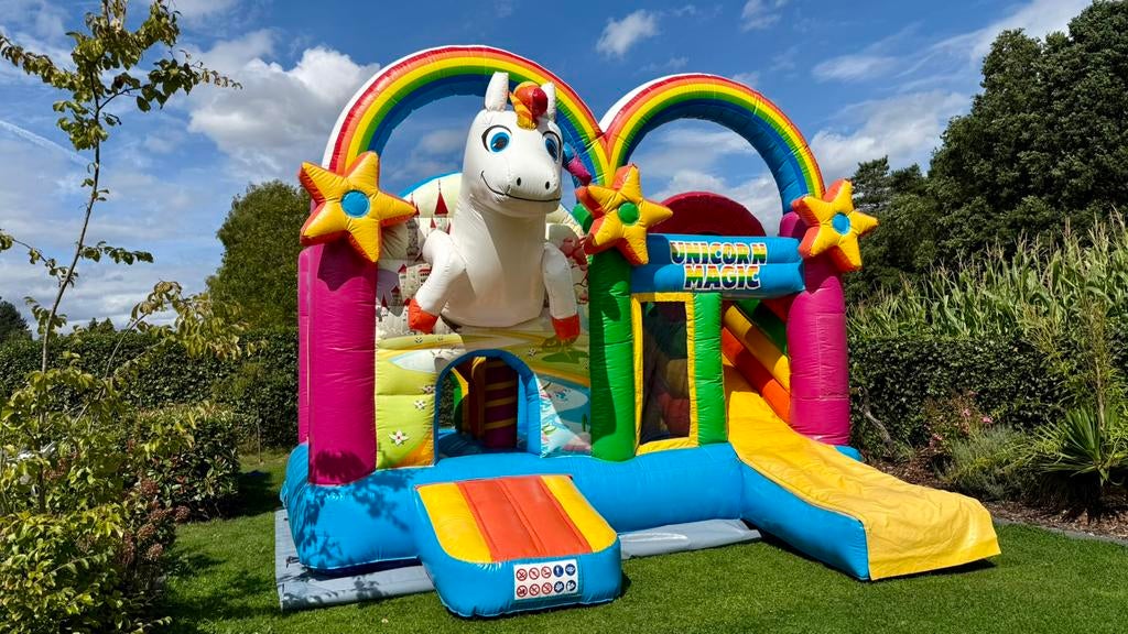 Springkasteel Unicorn, Enfants & Bébés, Jouets | Extérieur | Coussins gonflables, Enlèvement ou Envoi