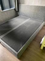 Boxspringbed met achterwand 1m60, Ophalen, Gebruikt, 160 cm