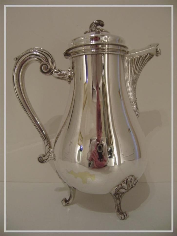 Koffiepot CHRISTOFLE GALLIA model MARLY - te restaureren !, Antiek en Kunst, Antiek | Zilver en Goud, Zilver, Ophalen
