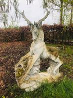 Statue de jardin en béton Cerf grandeur nature, Comme neuf, Béton, Enlèvement ou Envoi