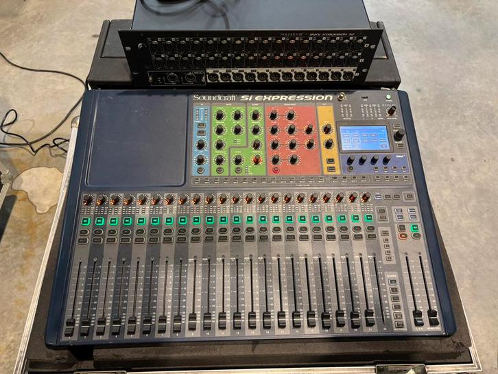Soundcraft Si Expression 2 digitale mixer incl Mini Stagebox, Muziek en Instrumenten, Mengpanelen, Gebruikt, 20 kanalen of meer