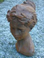 buste d une femme en fonte pat rouillé avec une couronne, Jardin & Terrasse, Autres types, Enlèvement ou Envoi, Métal, Neuf