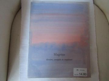 Extraordinaire  livre Magritte, dessins, croquis et esquisse