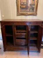 Antieken kast met besteklades, Gebruikt, Met deur(en), 150 tot 200 cm, Kersenhout