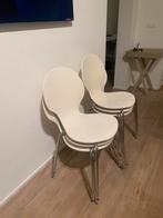 Witte designerstoelen 6 stuks, Zo goed als nieuw, Ophalen