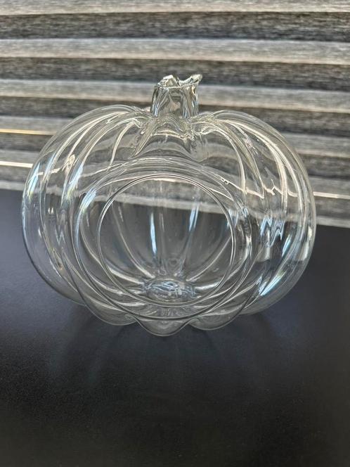 Terrarium en verre en forme de citrouille, Huis en Inrichting, Woonaccessoires | Stolpen, Zo goed als nieuw, Ophalen