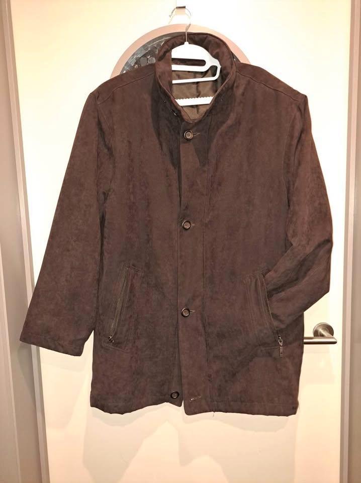 Jas winter, heren, mt 48-50, Kleding | Heren, Jassen | Winter, Zo goed als nieuw, Maat 48/50 (M), Bruin, Ophalen of Verzenden