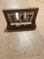 Houten bureaukalender – staand model, Divers, Calendriers, Enlèvement, Calendrier quotidien, Comme neuf