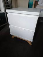 Table de nuit Bopita Lynn sans poignée blanc/naturel, Moins de 55 cm, Comme neuf, Moins de 45 cm, Enlèvement