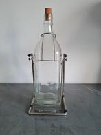 vintage kantelbare flessenhouder met grote fles - uniek, Verzamelen, Ophalen of Verzenden