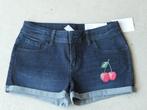 Jeansshort Cherry maat 170 nieuw, Kinderen en Baby's, Kinderkleding | Maat 170, Broek, C&A, Meisje, Nieuw