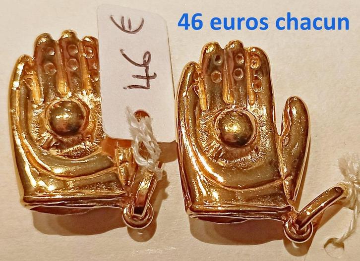 Pendentif plaqué or gant de baseball, Bijoux, Sacs & Beauté, Pendentifs, Neuf, Autres matériaux, Or, Autres représentations, Enlèvement ou Envoi