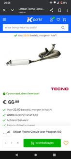 Nieuwe Techno uitlaat voor Peugeot 103, Fietsen en Brommers, Brommeronderdelen | Algemeen, Ophalen, Uitlaat