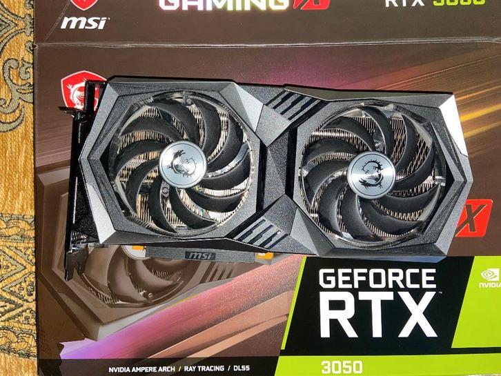 MSI RTX 3050 GAMING X 8GB, Computers en Software, Videokaarten, Zo goed als nieuw, Nvidia, PCI-Express 4.0, GDDR6, HDMI, DisplayPort