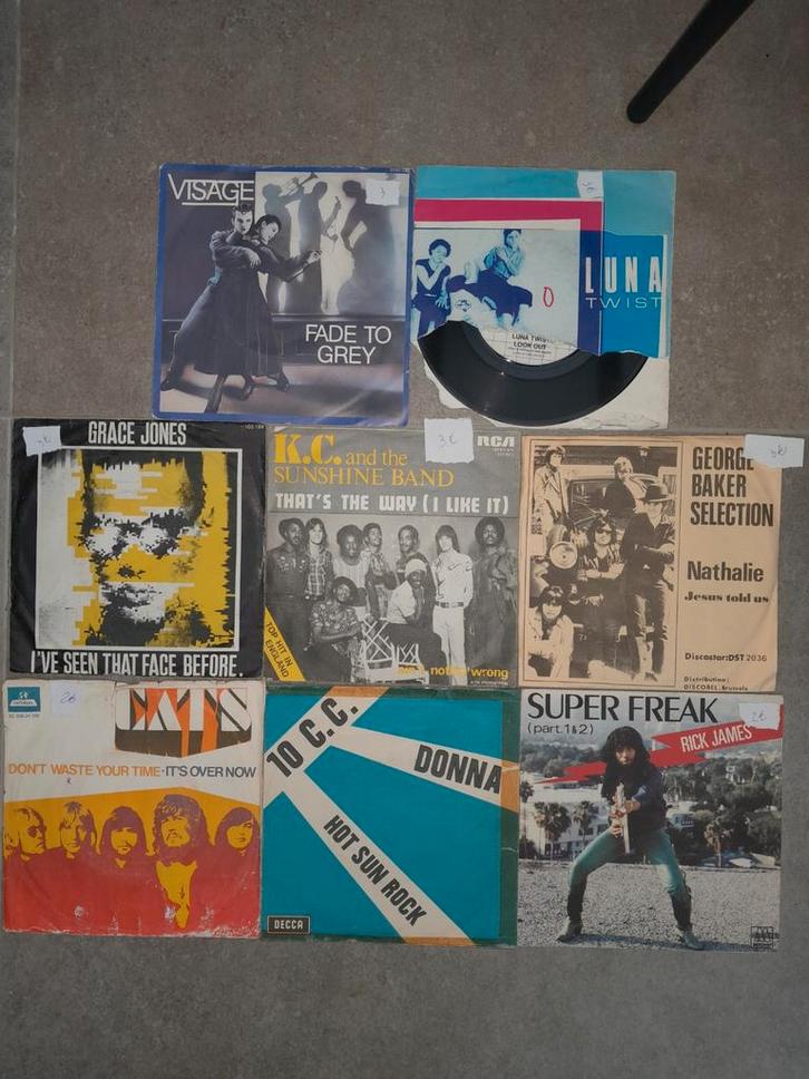 Lot  TOP - singles, CD & DVD, Vinyles Singles, Utilisé, Single, 7 pouces, Enlèvement ou Envoi
