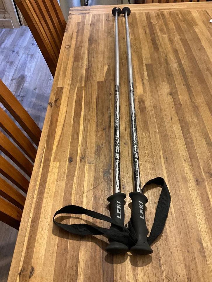 Skistokken LEKi 125cm, Sport en Fitness, Skiën en Langlaufen, Gebruikt, Stokken, Ski, Ophalen of Verzenden