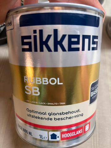 Sikkens rubbol SB crèmewitte hoogglans lak 1liter beschikbaar voor biedingen