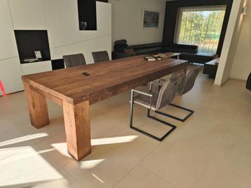Volle tafel in Teak Gommaire Cleybergh 3 meter beschikbaar voor biedingen