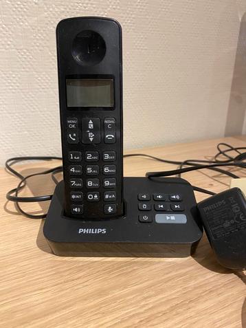 Philips draadloze telefoon met antwoordapparaat, Telecommunicatie, Ophalen of Verzenden, Zo goed als nieuw, 1 handset