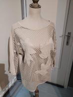 MarcCain bloes in suede nude 4, Kleding | Dames, Beige, Maat 42/44 (L), Ophalen of Verzenden, Zo goed als nieuw