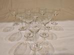 10 kristallen glazen met gravure van Val Saint Lambert, Antiek en Kunst, Antiek | Glaswerk en Kristal, Ophalen