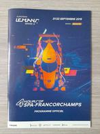 European Le Mans Series 2019 Spa-Francorchamps - Programme, Comme neuf, Autres marques, Enlèvement ou Envoi
