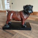 Beeld houten Engelse bulldog, Ophalen, Zo goed als nieuw, Dier
