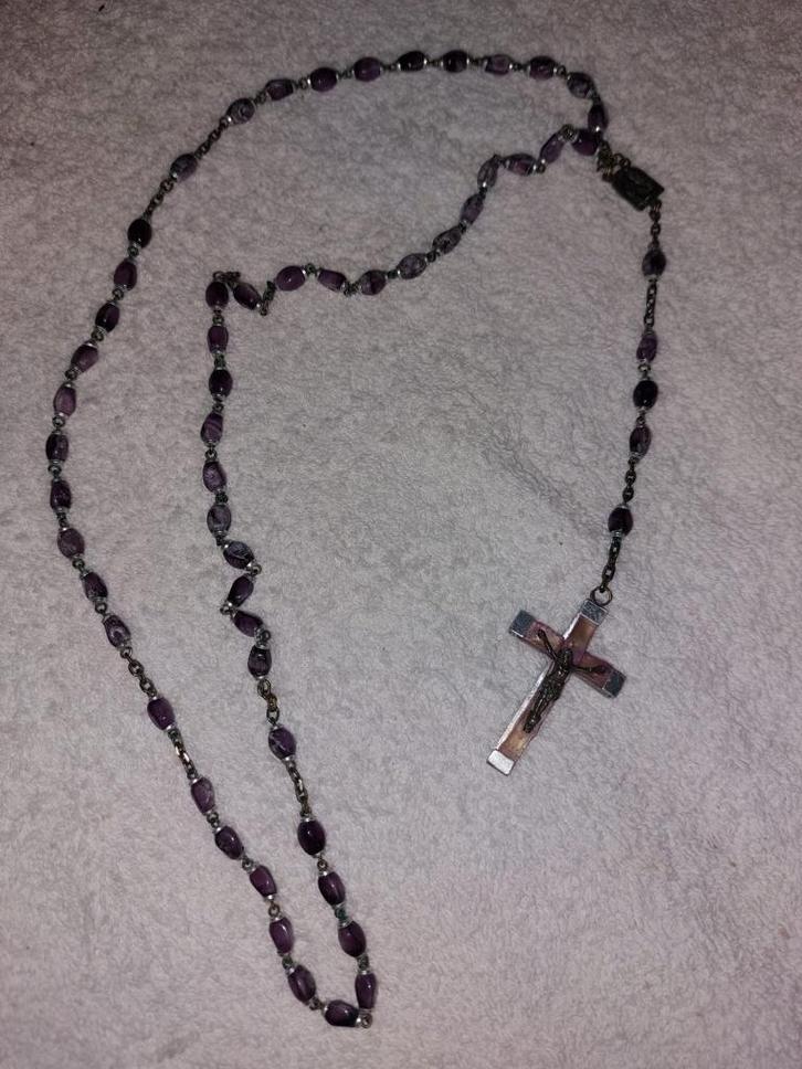 oude paternoster halfedelsteen, begin 1900, Antiek en Kunst, Curiosa en Brocante, Ophalen of Verzenden