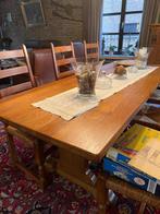 Massief eiken tafel, Ophalen, Klassiek, Eikenhout, 200 cm of meer