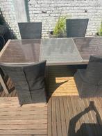 Tuintafel met 6 stoelen, Tuin en Terras, Tuinsets en Loungesets, Ophalen, Gebruikt