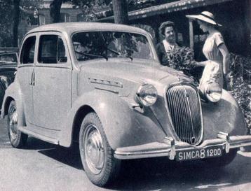 uit 1949 Simca 8 berline 1200cc beschikbaar voor biedingen