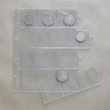 10 feuilles à tirettes pour pièces de monnaie, Timbres & Monnaies, Enlèvement ou Envoi